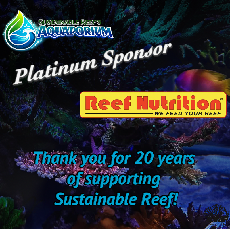 Reef Nutrition Platinum Sponsor